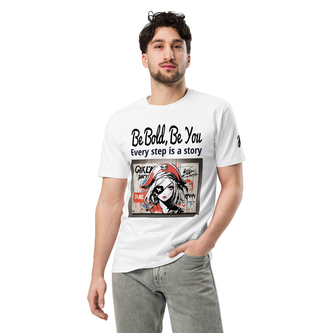 Be Bold Be you 01 Unisex premium t-shirt 02