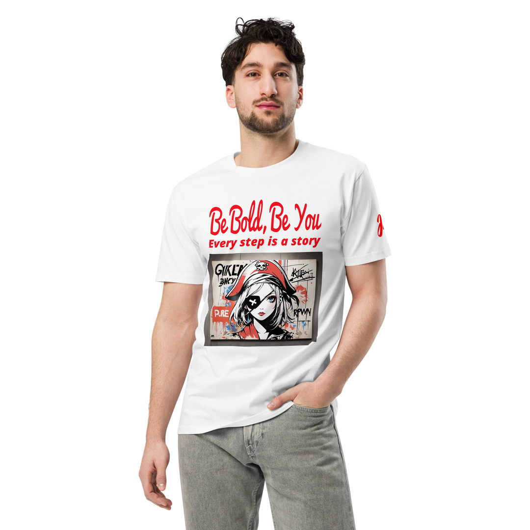 Be Bold Be you 01 Unisex premium t-shirt 04