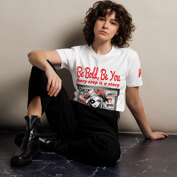 Be Bold Be you 01 Unisex premium t-shirt 04