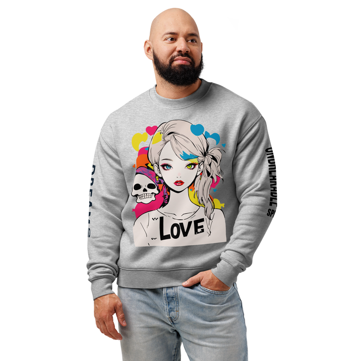 LOVE REBEL GIRL｜Unisex Relax Crew（UNBREAKABLE SPIRIT）