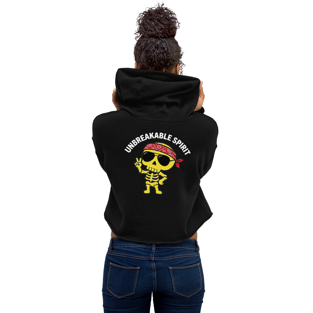 KAWAII RÉVOLTE 01 – UNBREAKABLE SPIRIT Cropped Hoodie