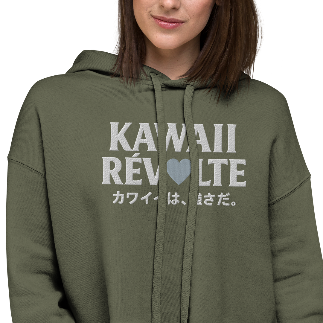 KAWAII RÉVOLTE 01 – UNBREAKABLE SPIRIT Cropped Hoodie