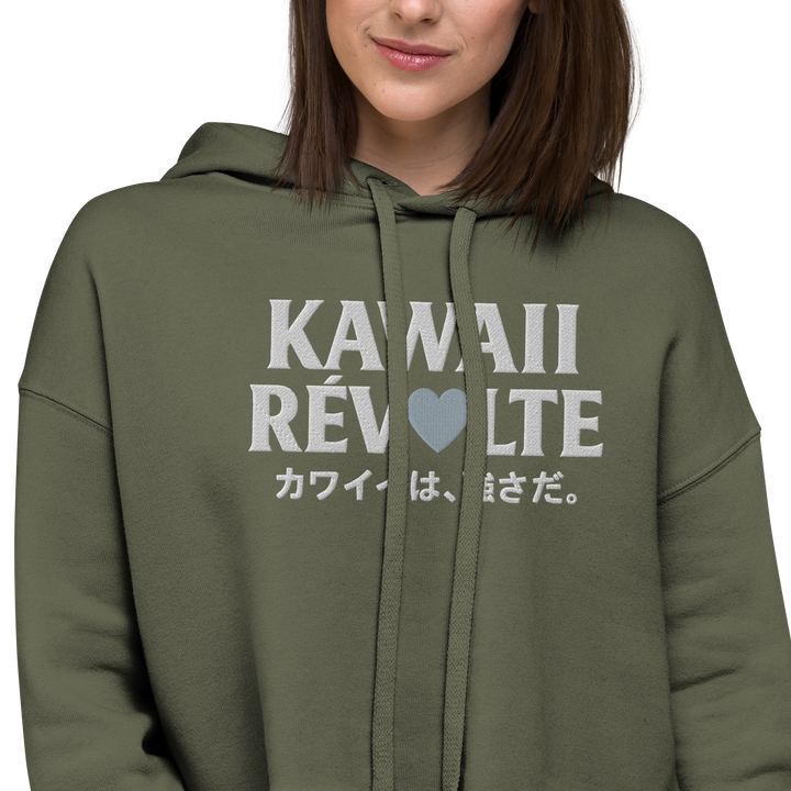 KAWAII RÉVOLTE 01 – UNBREAKABLE SPIRIT Cropped Hoodie