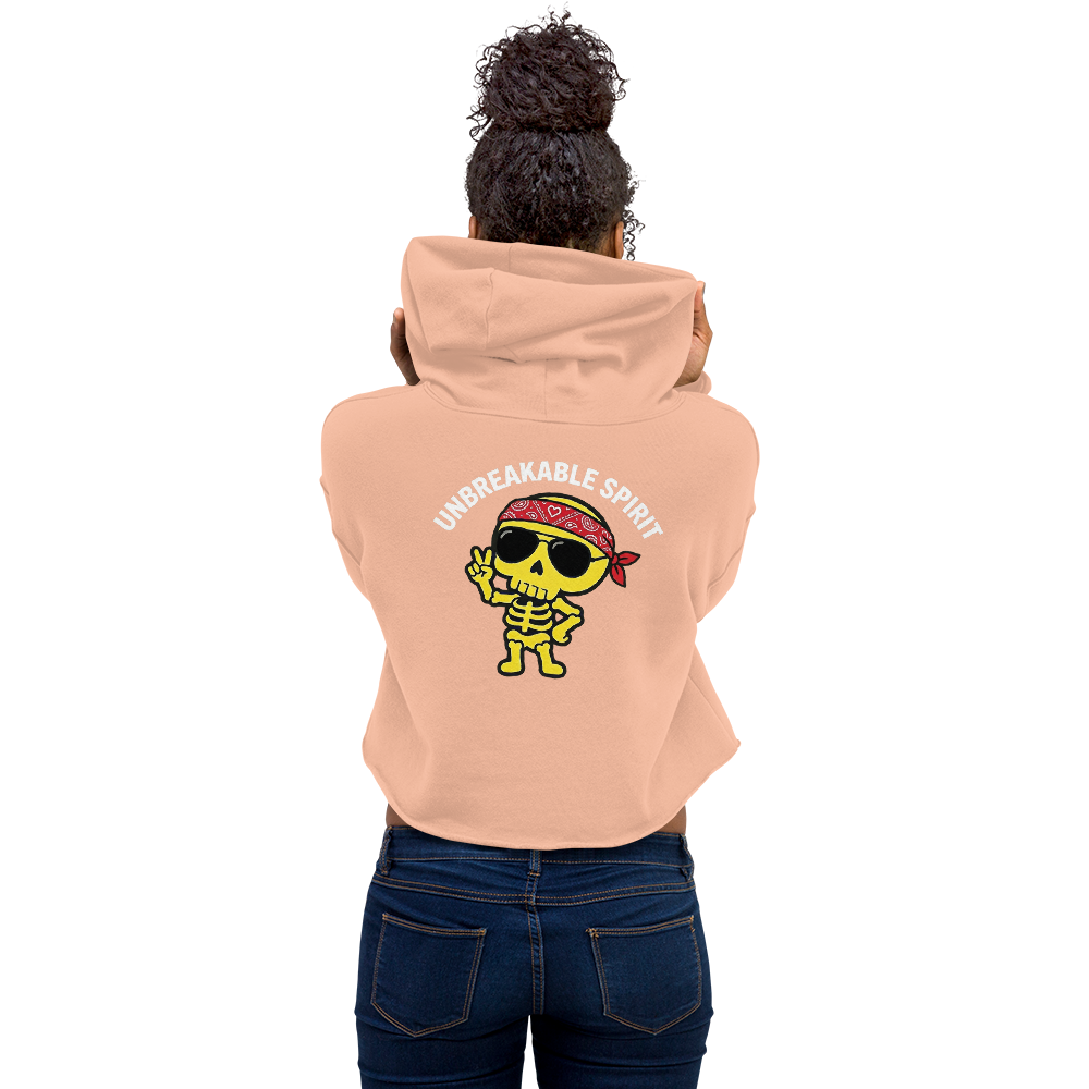 KAWAII RÉVOLTE 01 – UNBREAKABLE SPIRIT Cropped Hoodie