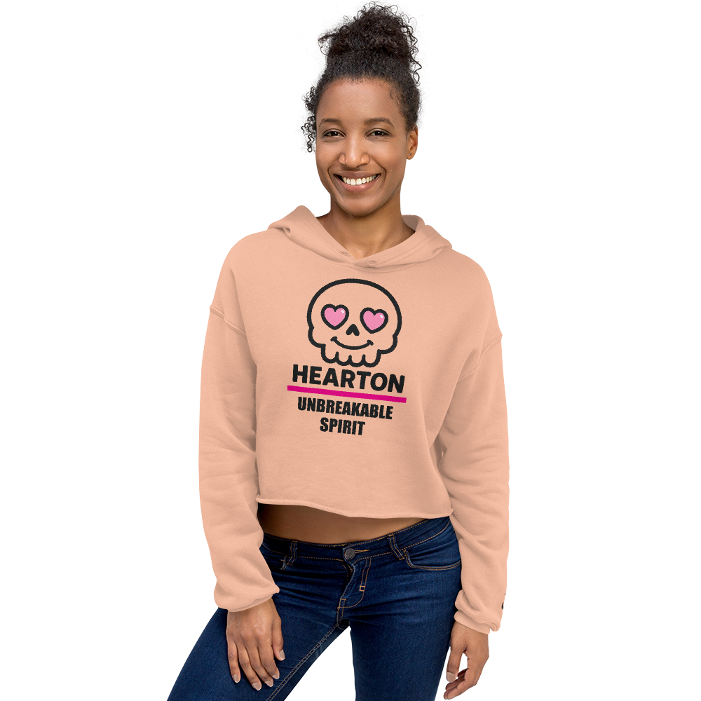 HEARTON 01 Crop Hoodie — UNBREAKABLE SPIRIT