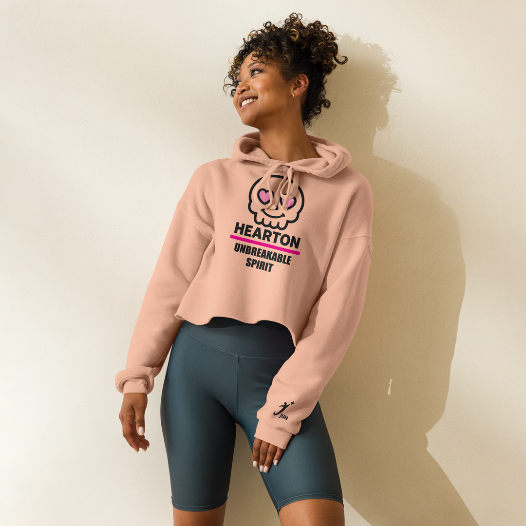 HEARTON 01 Crop Hoodie — UNBREAKABLE SPIRIT
