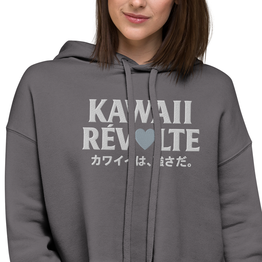 KAWAII RÉVOLTE 01 – UNBREAKABLE SPIRIT Cropped Hoodie