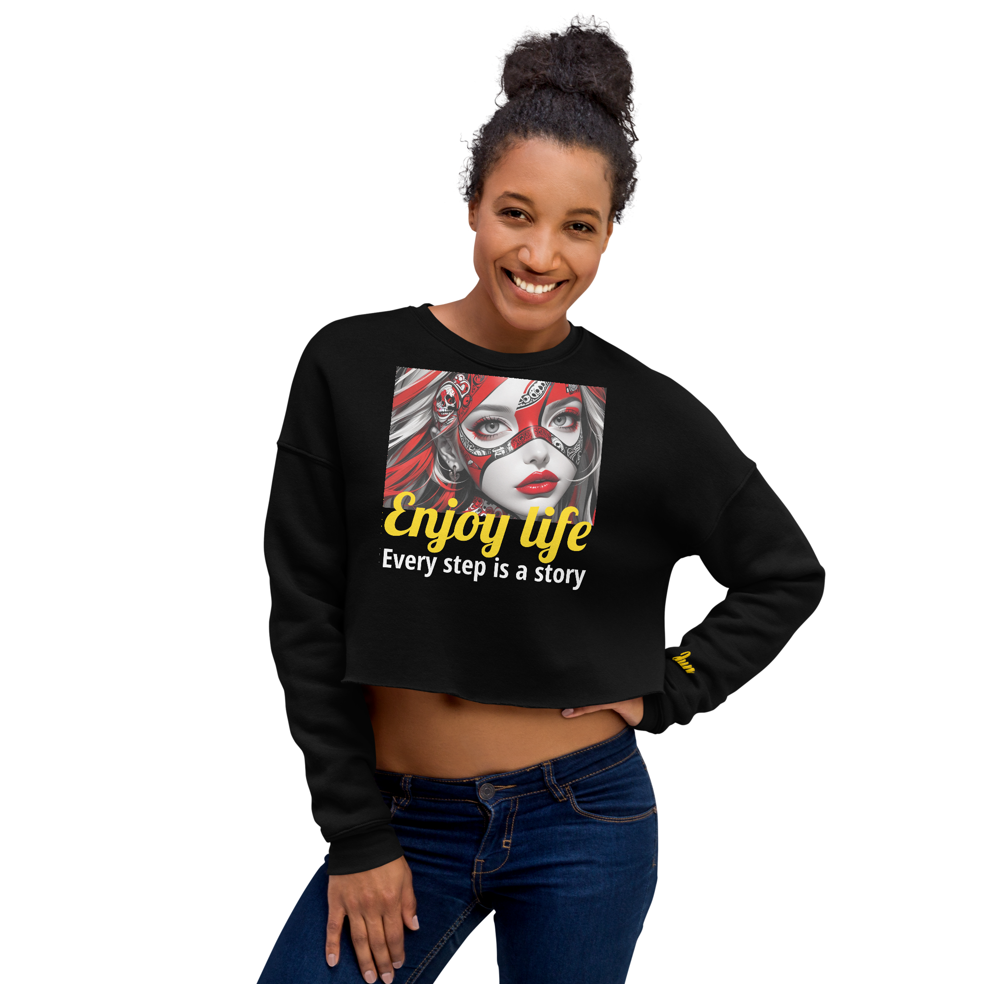 Enjoy Life 05 Crop Sweatshirt