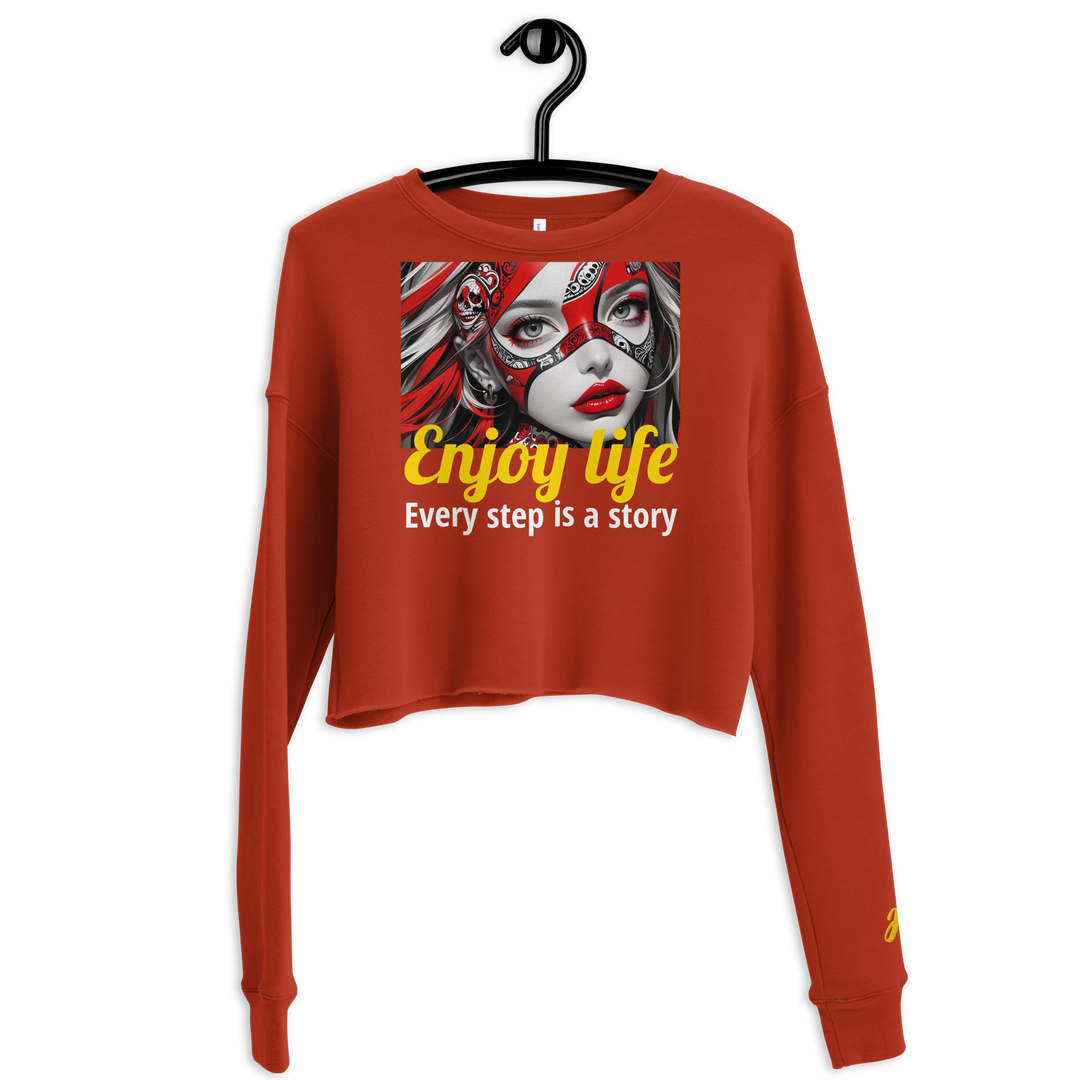 Enjoy Life 05 Crop Sweatshirt