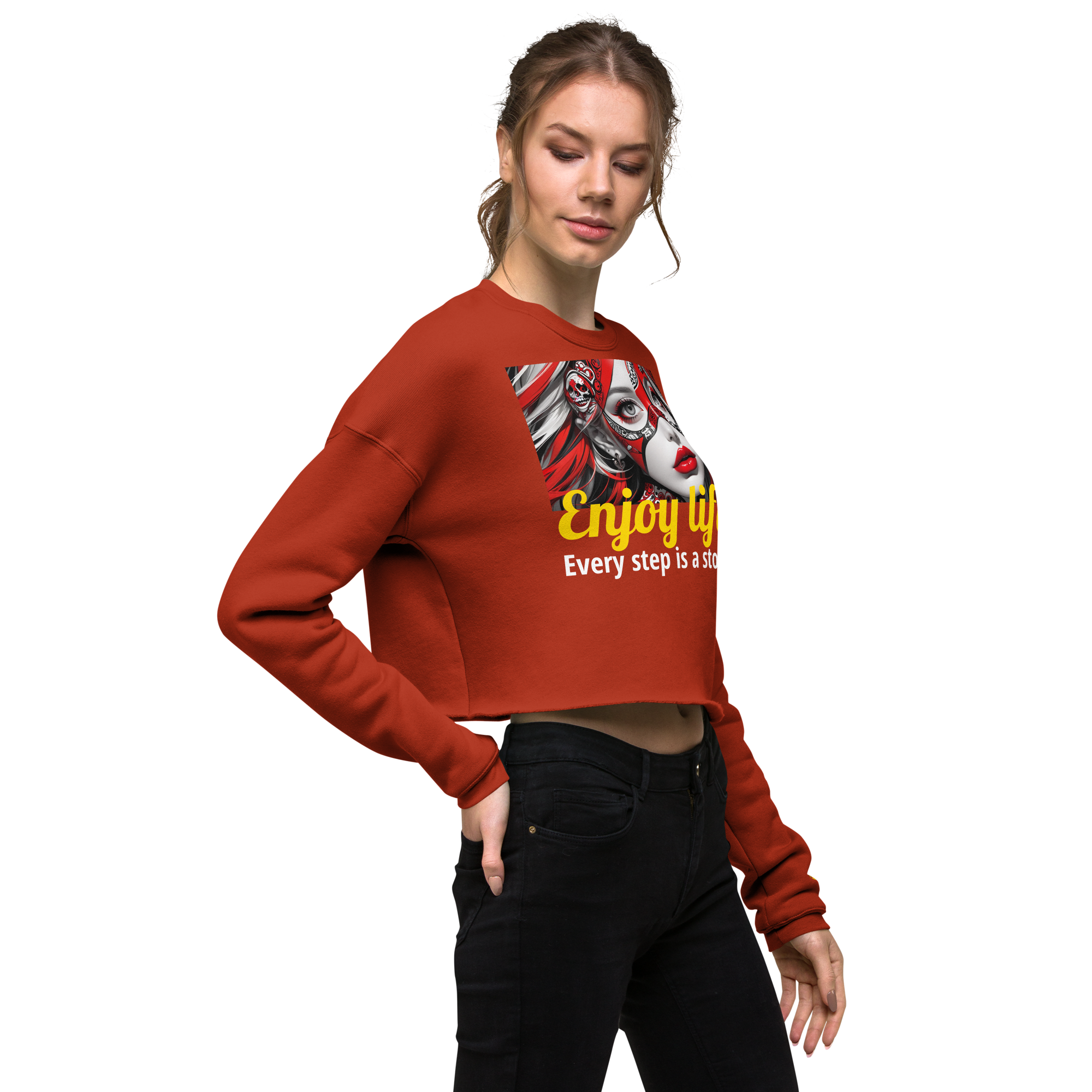 Enjoy Life 05 Crop Sweatshirt