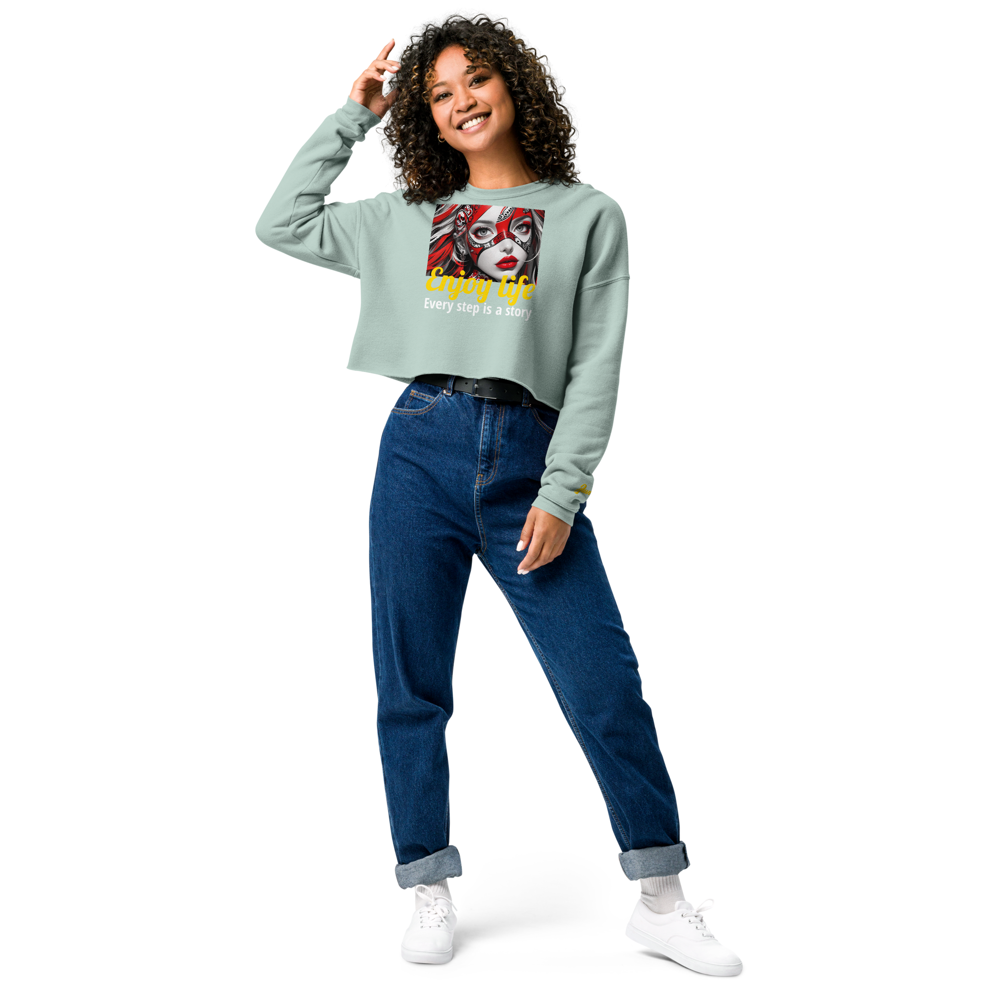 Enjoy Life 05 Crop Sweatshirt